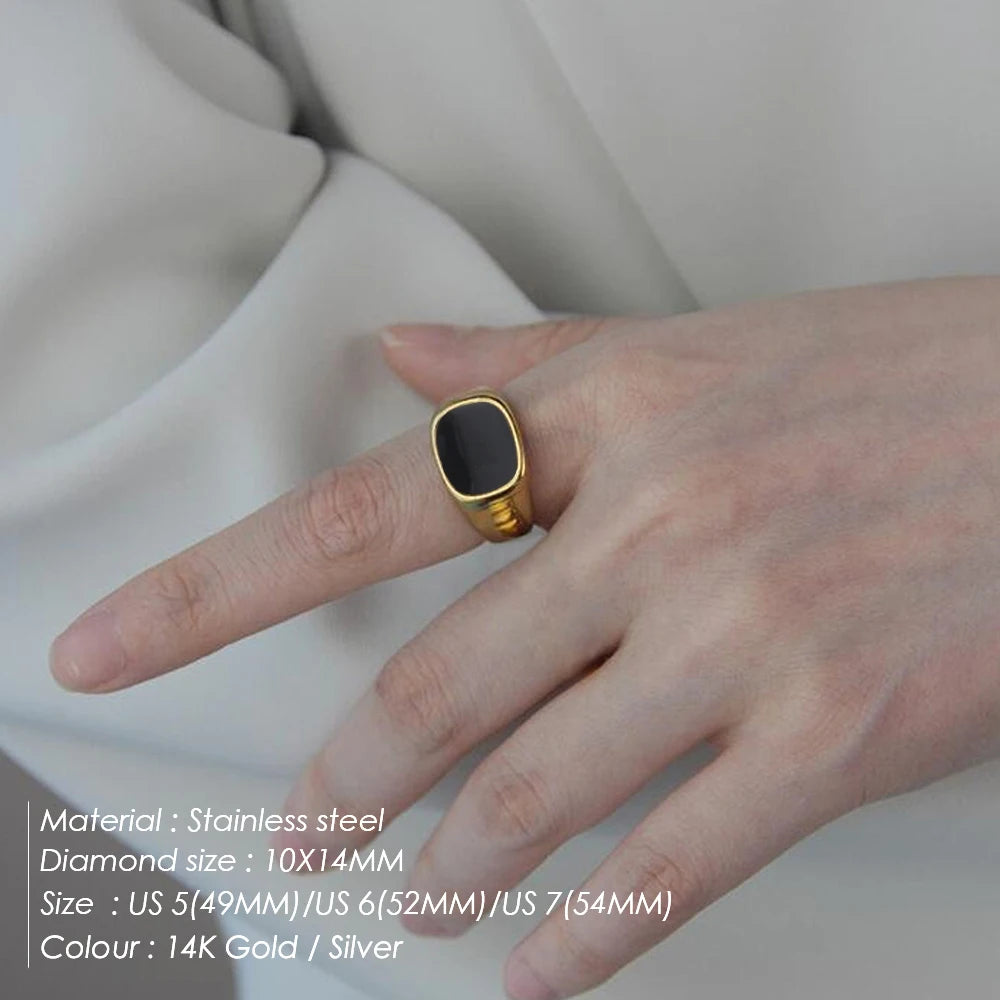 Chunky Square Shell Ring